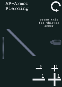 Armor penetration simulation.