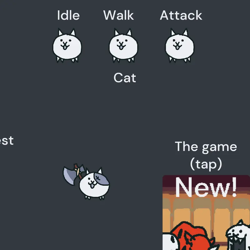 The battle cats sprites #thebattlecats by @rhinosaurus_2025