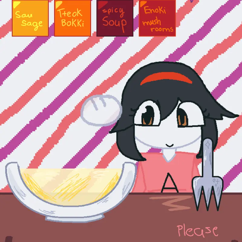 Mukbang with Hope! by @Bobetteliz