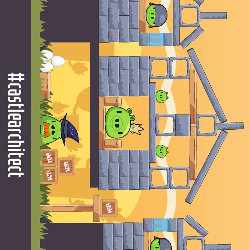 Angry birds medieval castle by @Pulchritudinous
