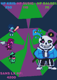 Worldtale sans lx boss fight