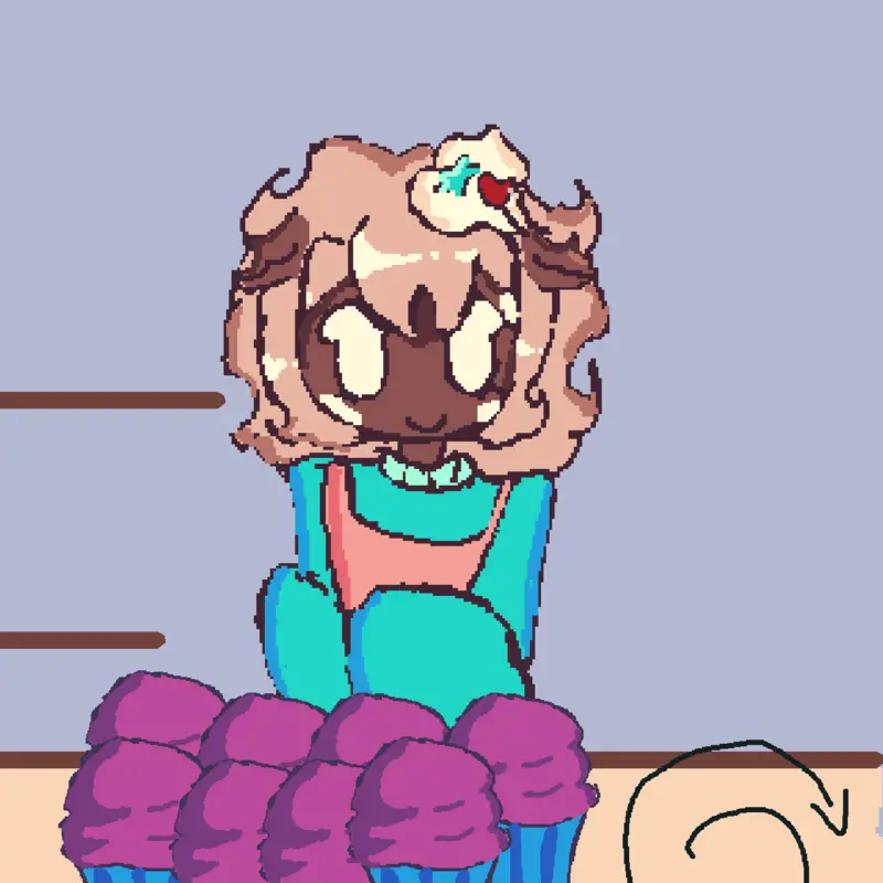 Drag it to mouth and click on it to eat by @Moffie