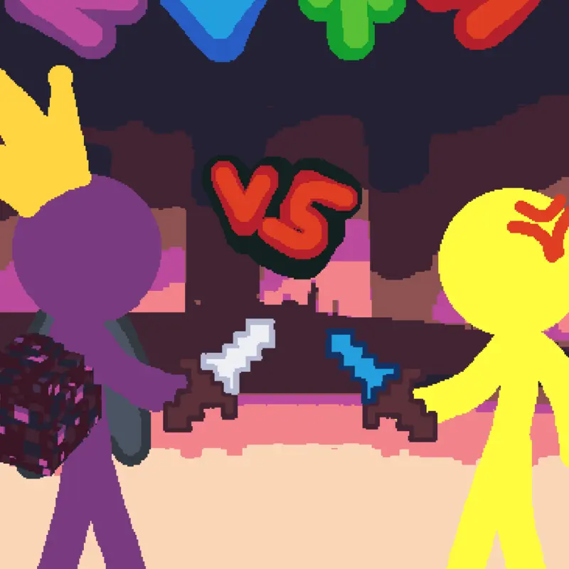 Purple vs yellow FNF! by @-MegaPump04-
