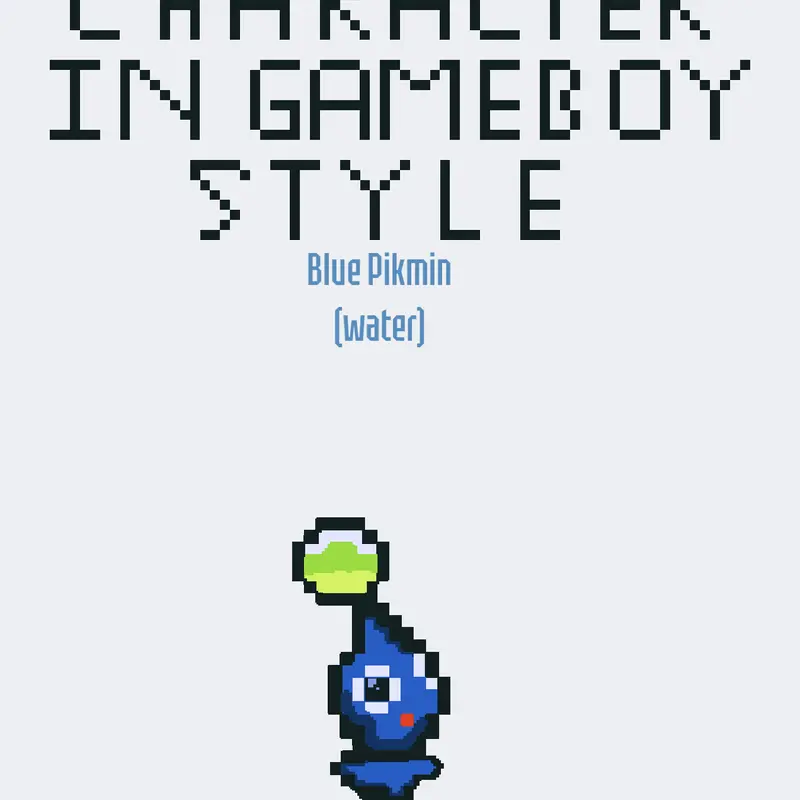 Blue Pikmin ~water~ by @CuteFreddy