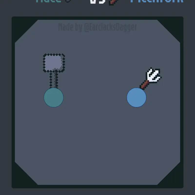 Mace 🎱 vs 🍴 Pitchfork by @EarclacksBlueDagger