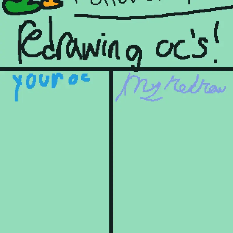 Drawing oc in my style for you!!! by @kaevis101_dmmb
