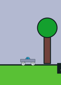 ‏just a game with a car