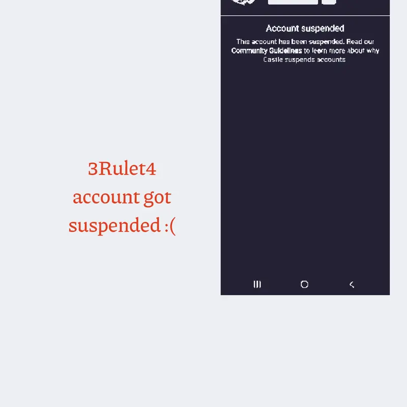 3Rulet4 account got suspended :( by @Quanstudios
