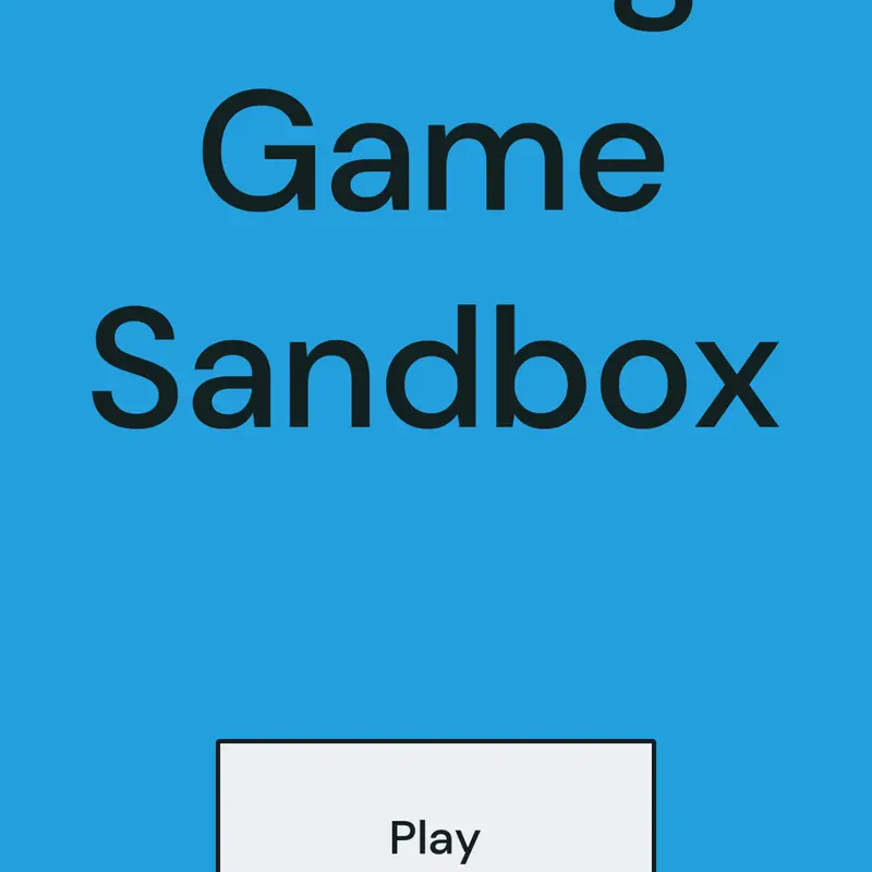 Ending Game Sandbox by @Sarah12345