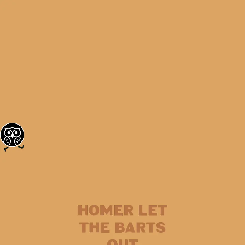 Homer let the barts out by @puffini