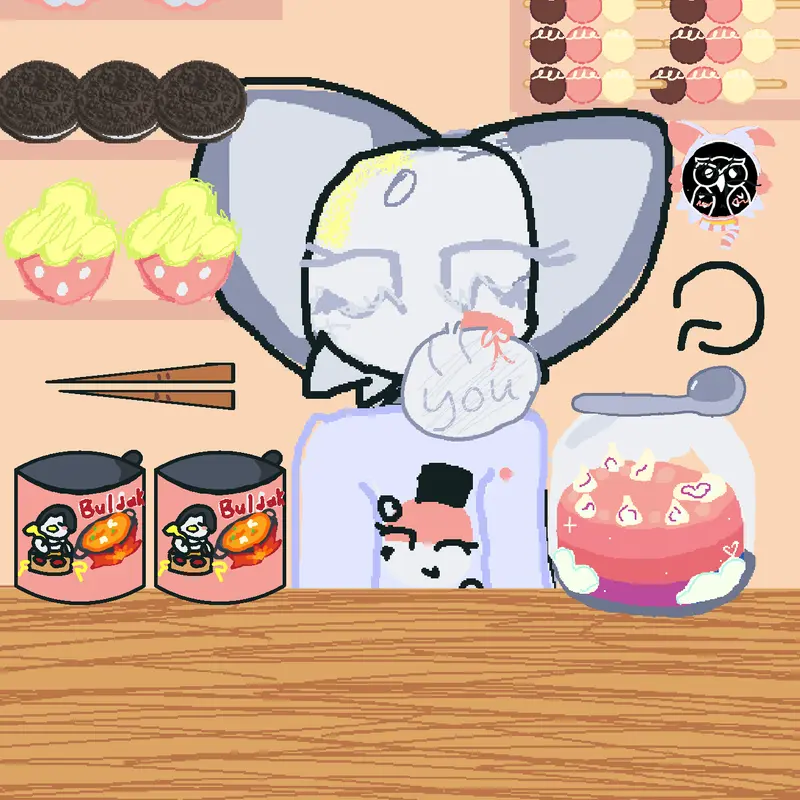 #firstmukbanggame #oc #food #WIP by @Poppy89666__pinkfluff