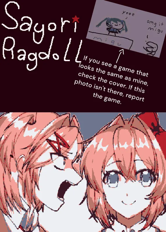 Sayori ragdoll by @ecos28