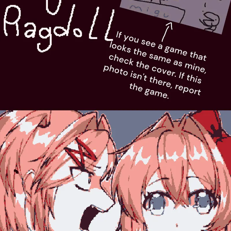 Sayori ragdoll by @ecos28