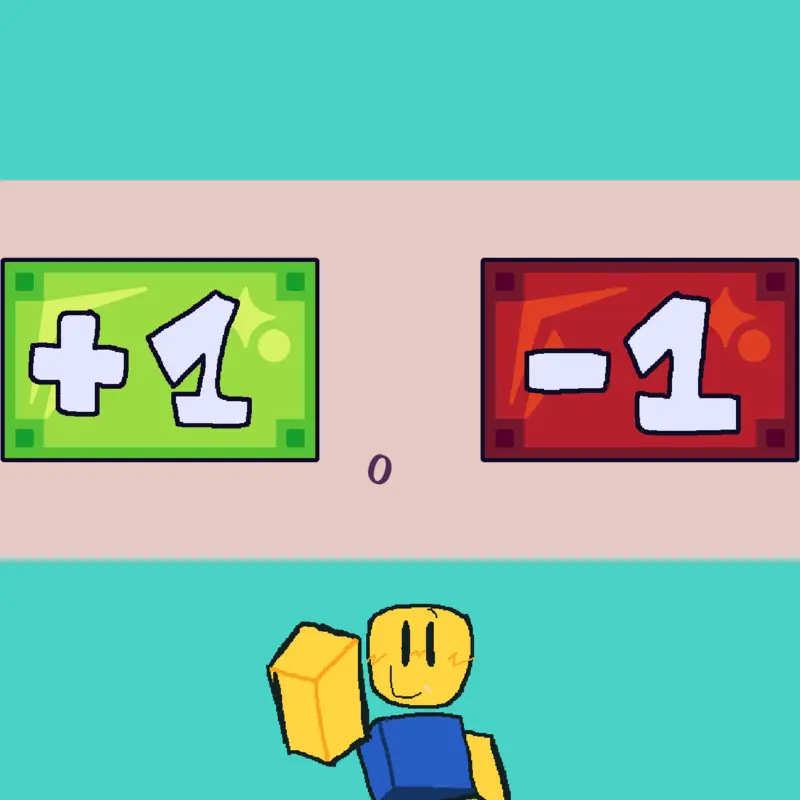 1-2=-1 by @felipl