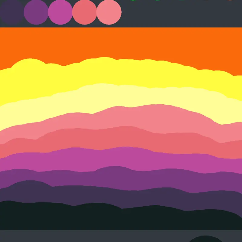 Coloring game by @Cyclogical
