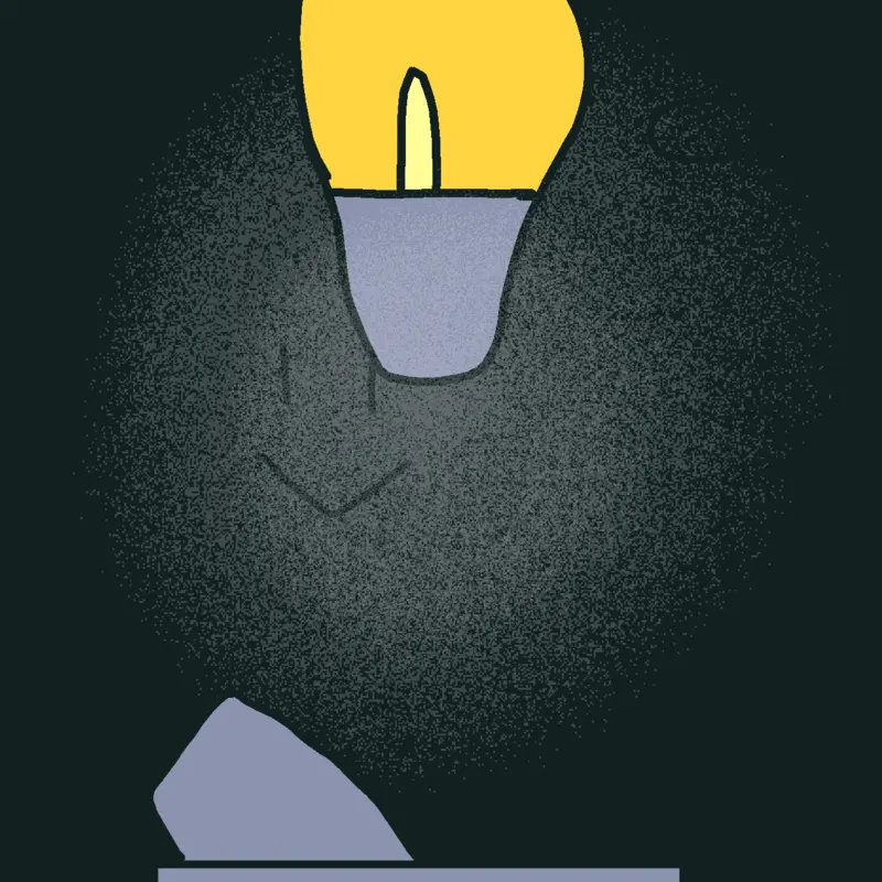 Finding lightbulb by @LilaAlsoKnownAsLizzie