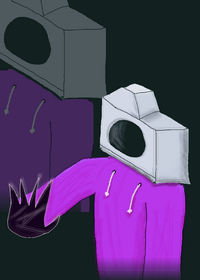 Skibidi toilet camera head drawing