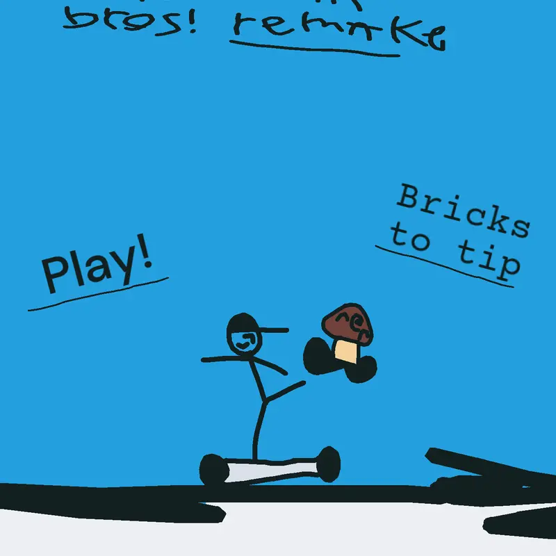 Super stickman bros remake by @a_paper_stickman