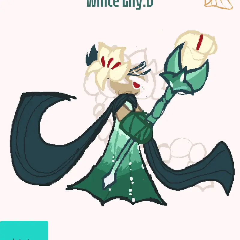 White Lily Cookie by @weltqx