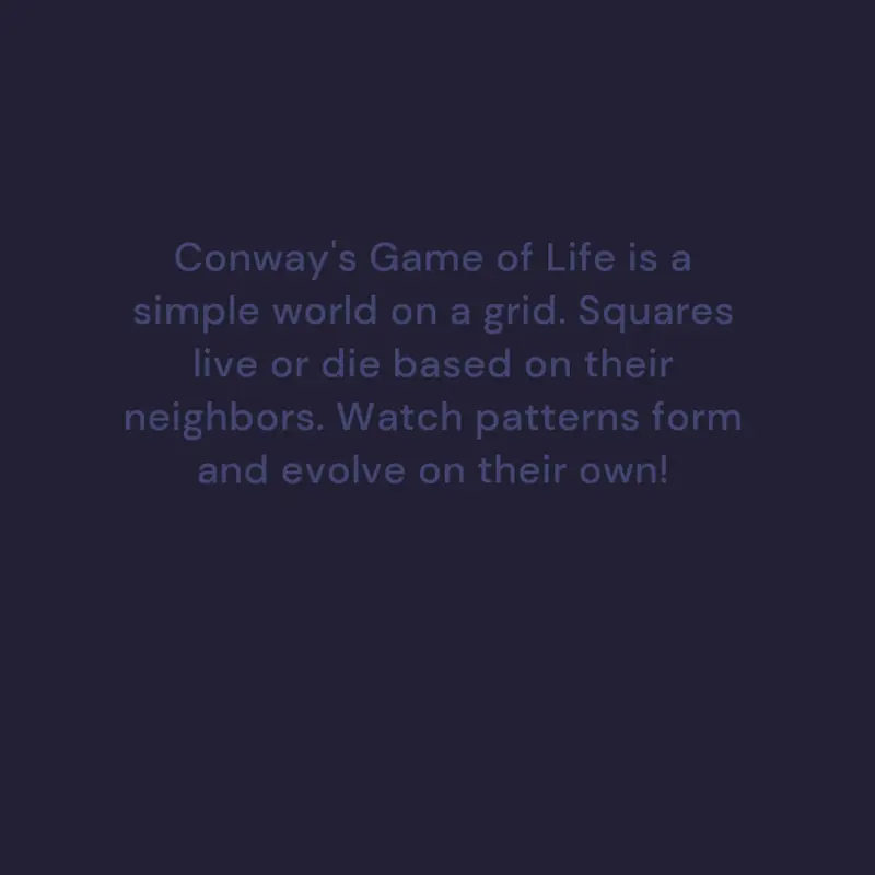 Conway's game of life WALL variant. by @Number-1-titeALT_2026