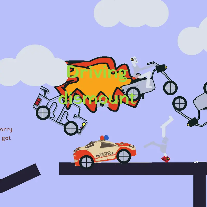 Driving dismount(early)#driving dismount by @baconplays2
