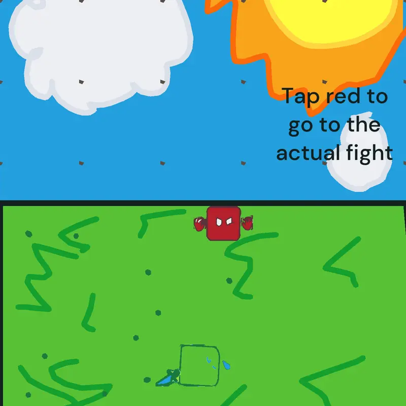 Undertale deltarune red fight by @sponbob