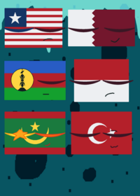 ( Adding Turkey and New Caledonia and...