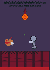 Run from Halloween pumpkin killer