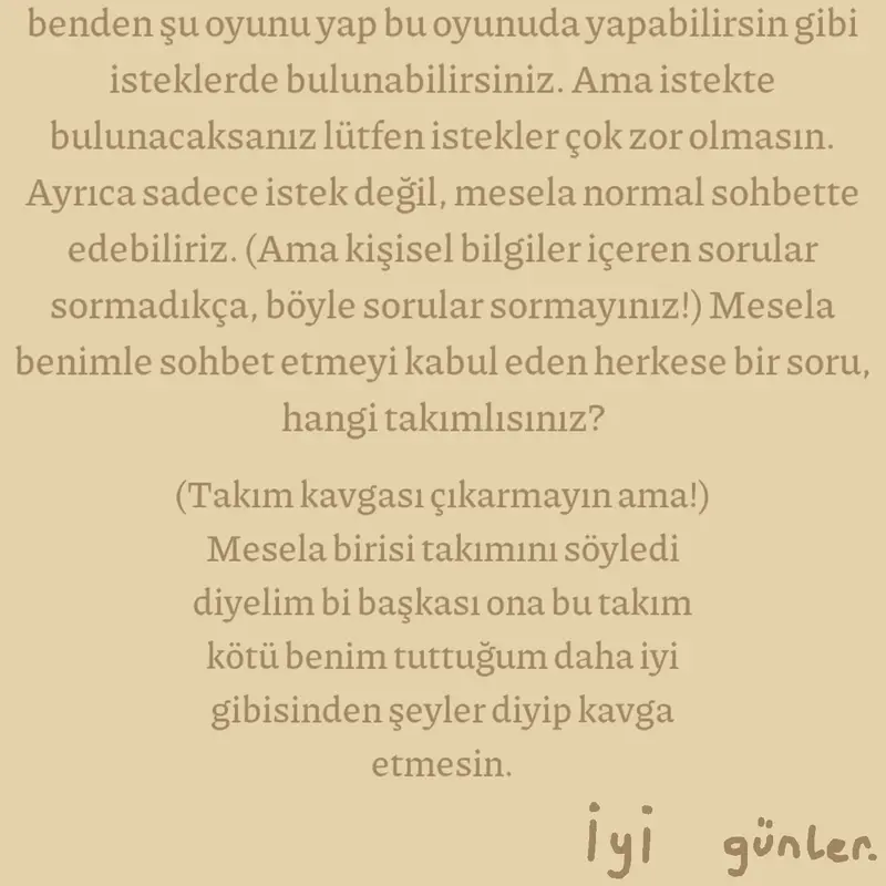 Sohbet by @ZeynepHandeYalI