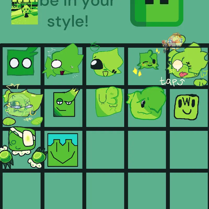 Draw your green cube by @jayson123