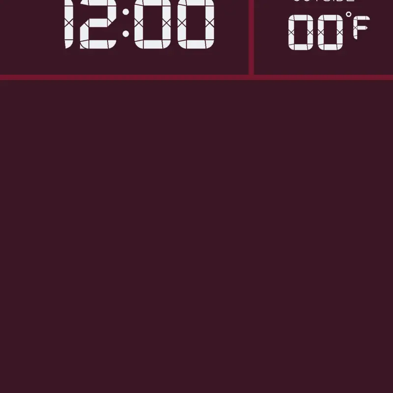 Clock and Temps. by @Coleso