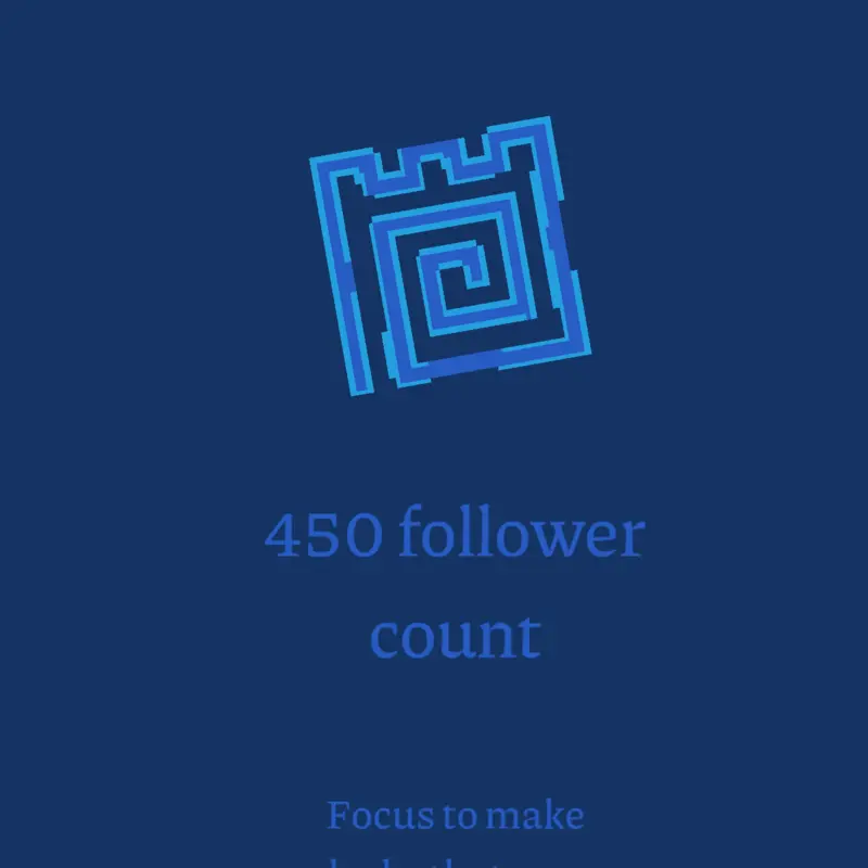 450 Follower Achievment by @MiguelRodSie