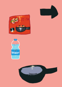 Cooking ramen!