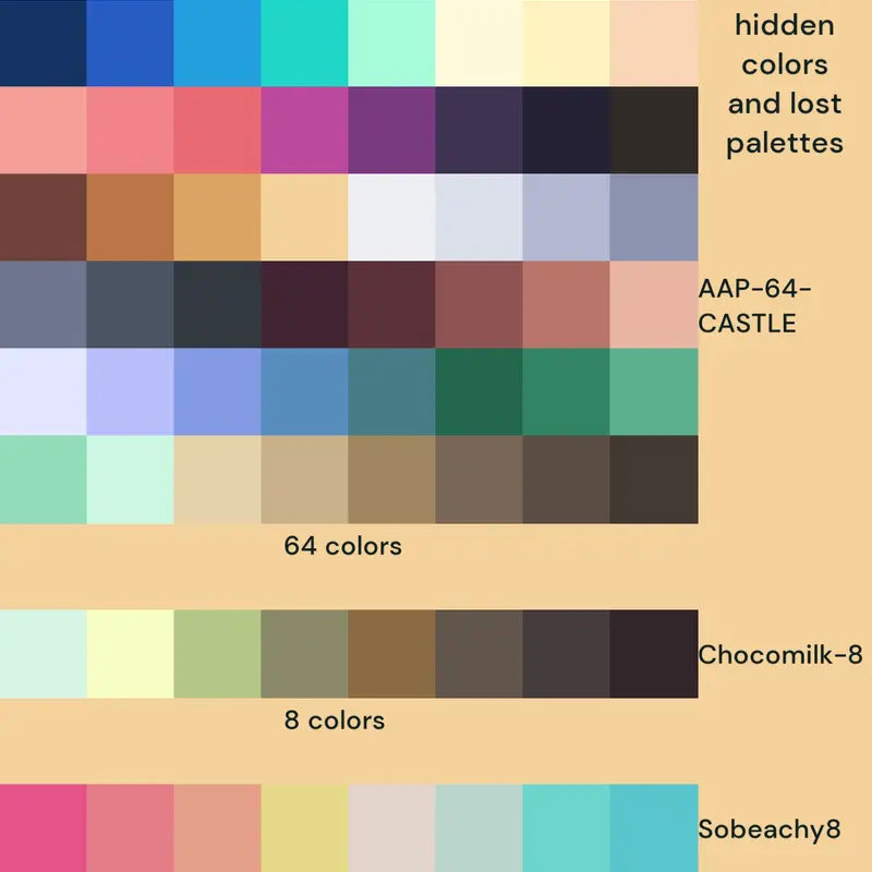 all palettes by @9MilB_iNeoPepper_REAL
