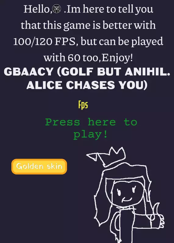 Golf, But Annihilation ∆lice chases you by @ThatOneEngel