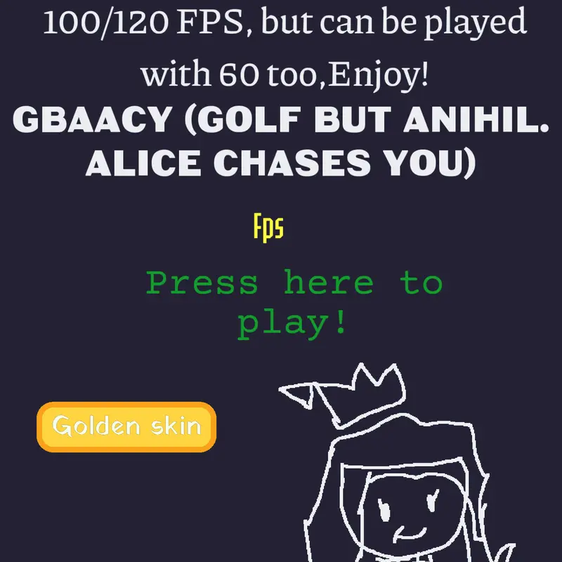 Golf, But Annihilation ∆lice chases you by @ThatOneEngel