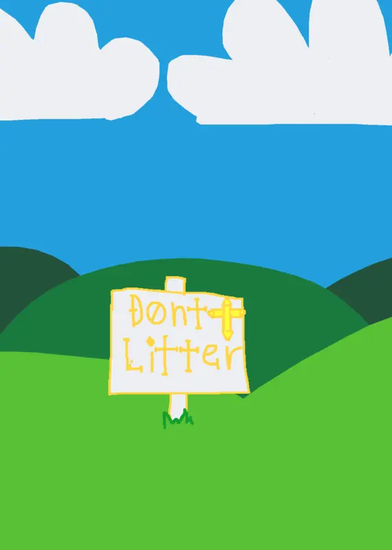 Don't litter please by @ProtectorSonicpro4