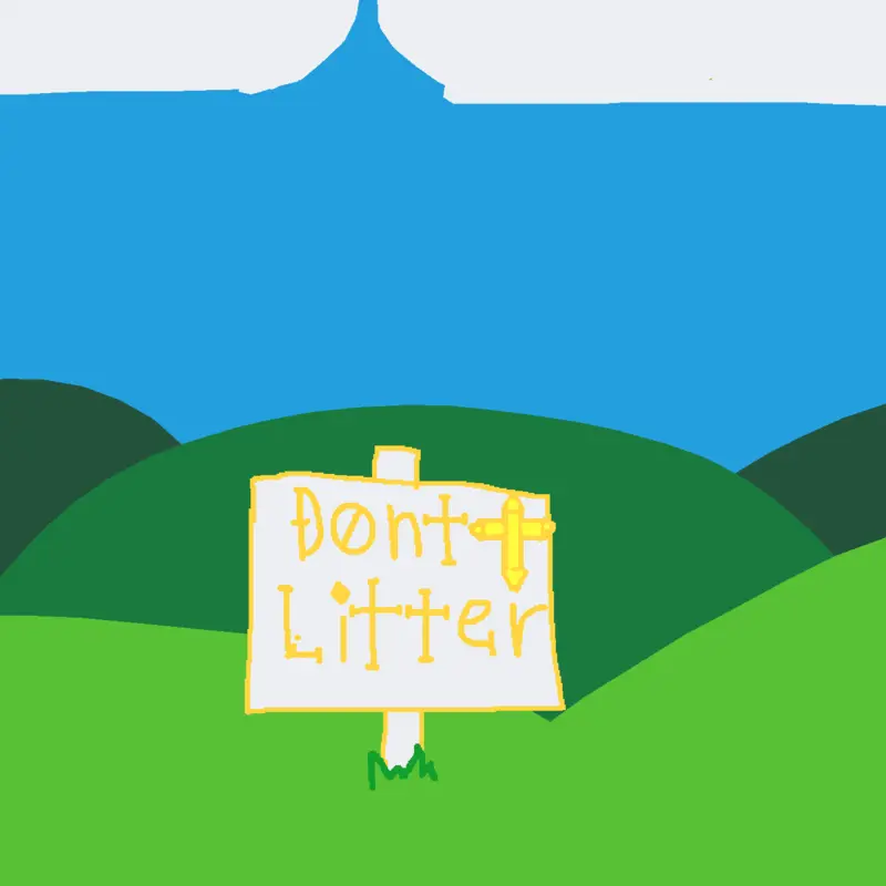 Don't litter please by @ProtectorSonicpro4