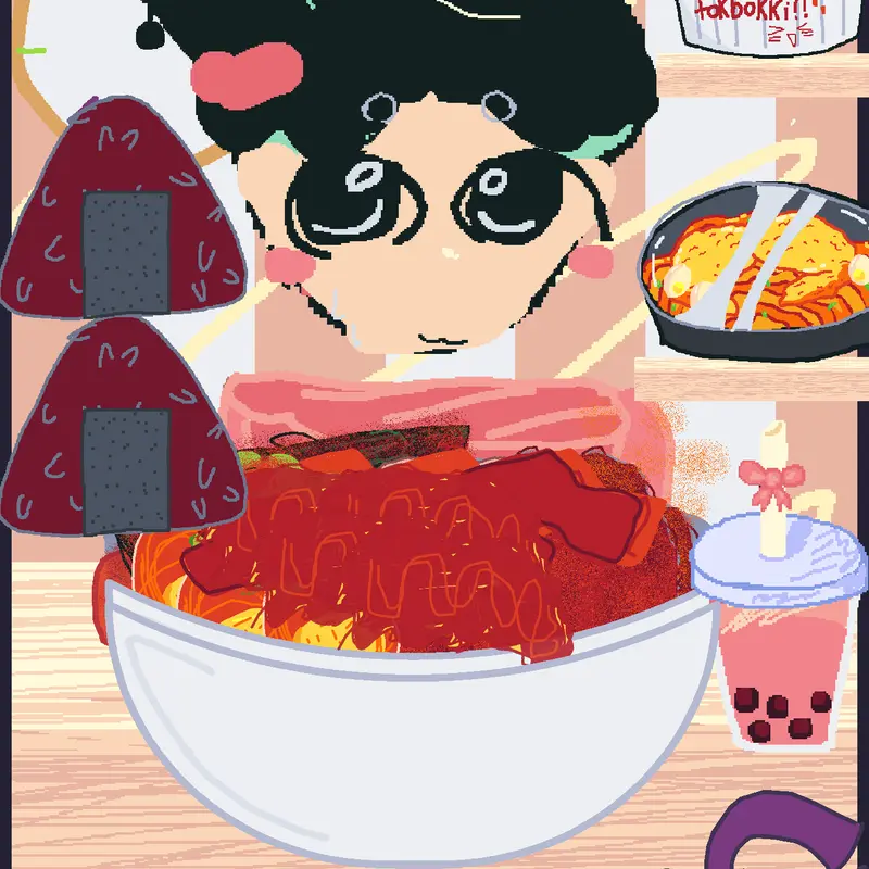 Red mukbang by @Its_gillit_kiddie