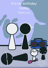 It's my birthday today, thank you.
