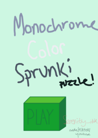 Monochrome Sprunki puzzle!