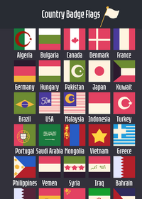 Country Flag Badges!