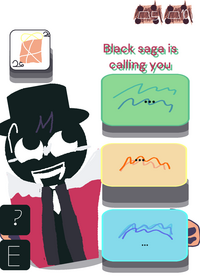 Sprunki black saga calling now!