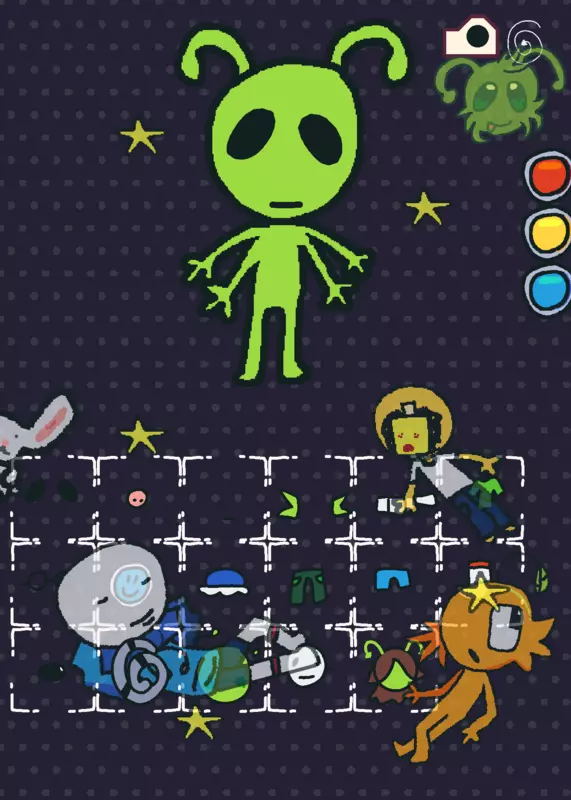 Alien dressup game 👽 by @margarine_bread