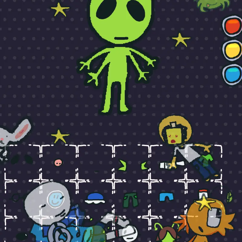 Alien dressup game 👽 by @margarine_bread