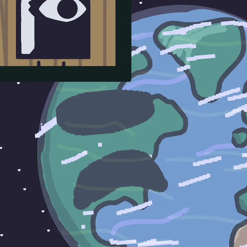 Moon wakes up and crashing into earth up by @brostime