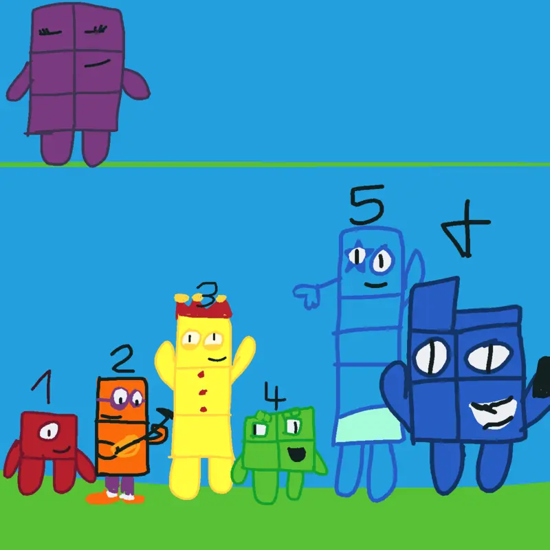 My numberblocks band 1-6 by @PedroVIPBEAR