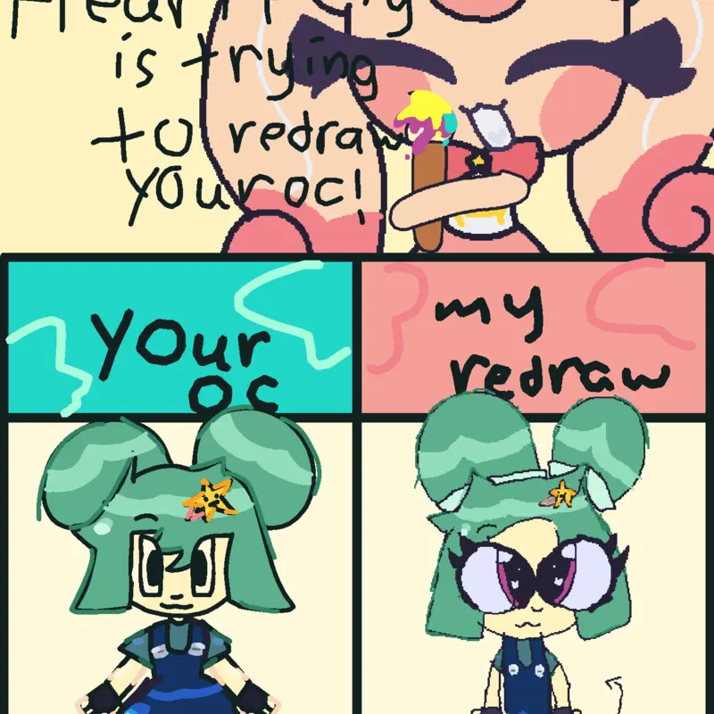 Redrawing your oc by @lovetemna-alt