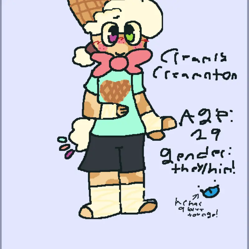 Dandy’s world oc by @2T4R3LL4_421LLYP3RS0N