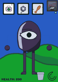A character ragdoll